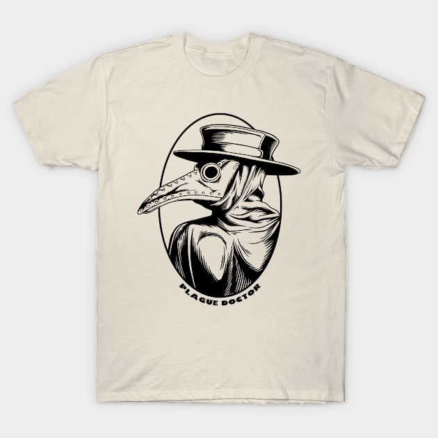 The Plague Doctor T-Shirt by svthyp